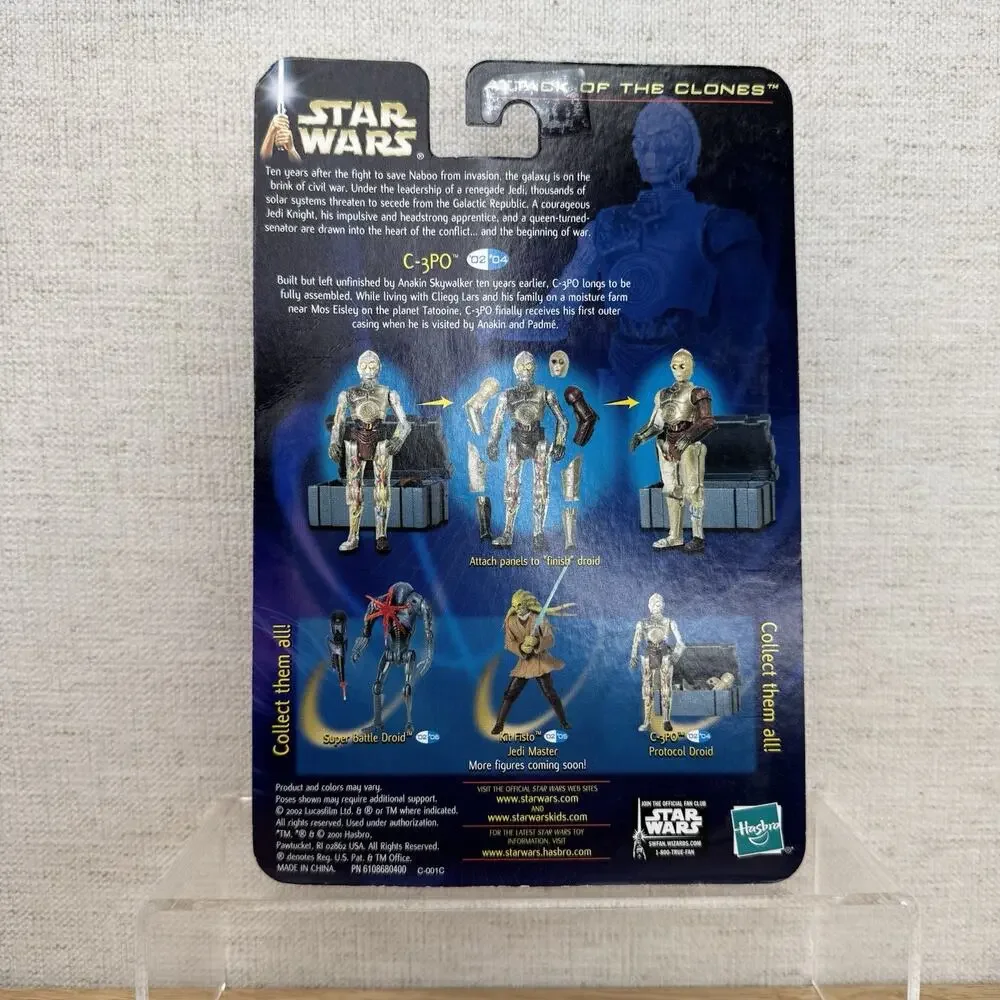 Star Wars Saga Series Attack Of The Clones C-3PO Protocol Droid New